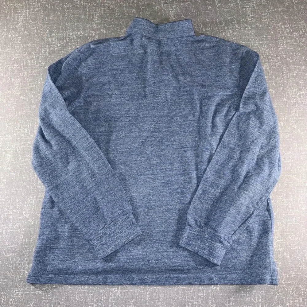 Polo Ralph Lauren Polo Shirt Mens XL Blue Long Sleeve Slim Fit Knit Casual